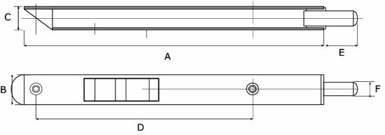 Afbeeldingen van Pijpkantschuif 886 limba rond 160X20X15MM