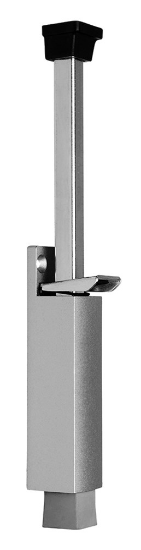 Afbeeldingen van Deurvastzetter Luxe VZ zamac zilver 32X272MM