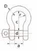 Afbeeldingen van Harpsluiting borstbout B-P TV 0,5ton 6X8MM