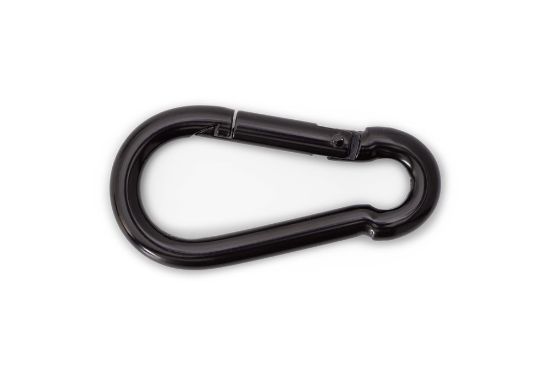 Afbeeldingen van Karabijnhaak C-DIN5299 VZ zwart gecoat 60X6MM