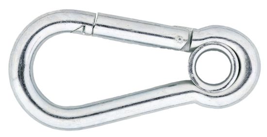 Afbeeldingen van Karabijnhaak met kous C-DIN5299 VZ 80X8MM