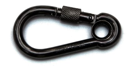 Afbeeldingen van Karabijnhaak + kous & schroef RVS316 70X7MM