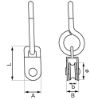 Afbeeldingen van Katrol met schroefoog RVS304 PA wiel 15MM