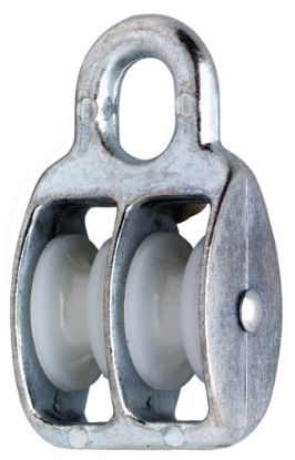 Afbeeldingen van Katrol VZ met nylon wiel duplex 8X30MM label