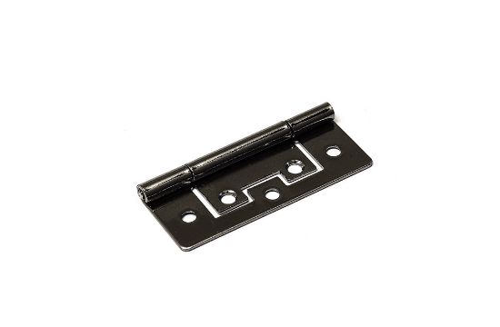 Afbeeldingen van Louvredeurscharnier staal vernikkeld 63X27MM