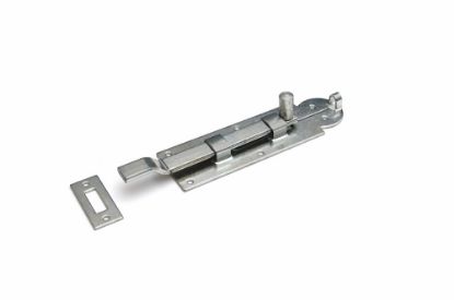 Afbeeldingen van Plaatschuif staal VZ met bocht 25X80MM