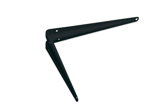 Afbeeldingen van Plankdrager staal geperst zwart 230X295MM