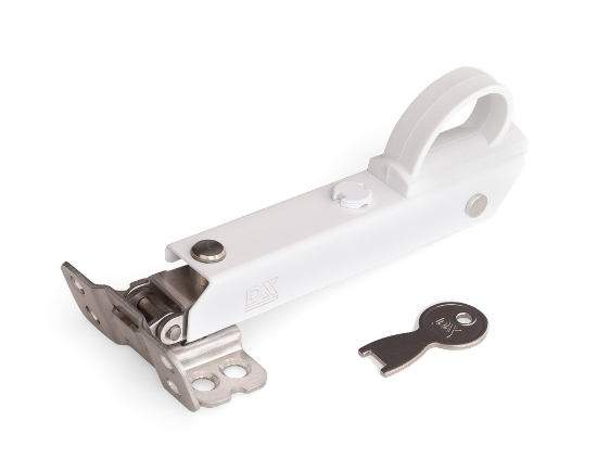 Afbeeldingen van Raamuitzetter wit-wit wegdraaibaar SKG** smal