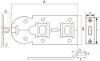 Afbeeldingen van Rolschuif VZ met bocht 44X100MM schoot 4MM
