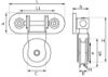 Afbeeldingen van Scharnierkatrol EV polyamide wiel 40MM
