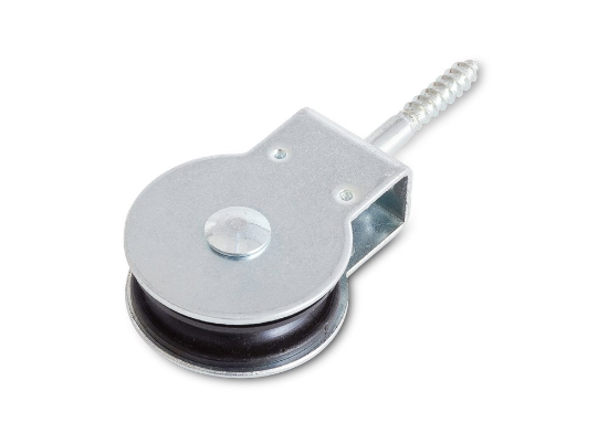 Afbeeldingen van Schroefkatrol EV polyamide wiel 40MM label