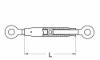 Afbeeldingen van Spanschroef oog-oog DIN1478 VZ 16MM