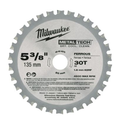 Afbeeldingen van MILWAUKEE Cirkelzaagblad P M metaal 135X20X1,6MM 30T