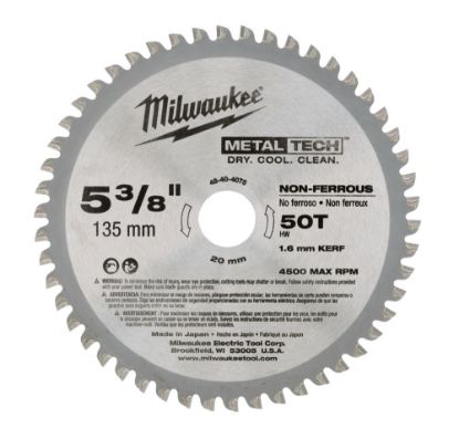 Afbeeldingen van MILWAUKEE Cirkelzaagblad P M metaal 135X20X1,6MM 50T