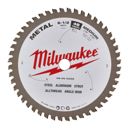 Afbeeldingen van MILWAUKEE Cirkelzaagblad P M metaal 160X⅝"X1,6MM 48T