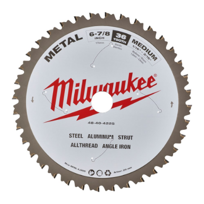 Afbeeldingen van MILWAUKEE Cirkelzaagblad P M metaal 174X20X1,6MM 60T