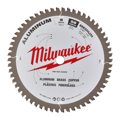 Afbeeldingen van MILWAUKEE Cirkelzaagblad P M metaal 203X⅝"X2,4MM 58T
