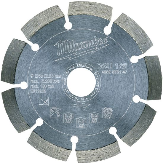 Afbeeldingen van MILWAUKEE Diamantzaagblad beton/baksteen DSU 125X22,23MM