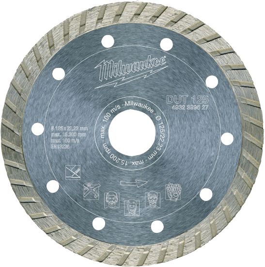 Afbeeldingen van MILWAUKEE Diamantzaagblad natuursteen/keramiek DUT 125X22,23MM