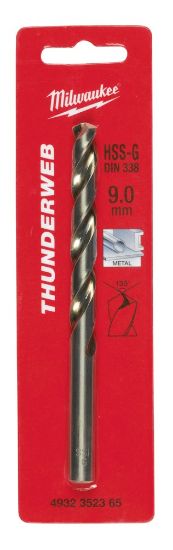 Afbeeldingen van MILWAUKEE Metaalboor HSS-G THUNDERWEB DIN338 9,5X125MM