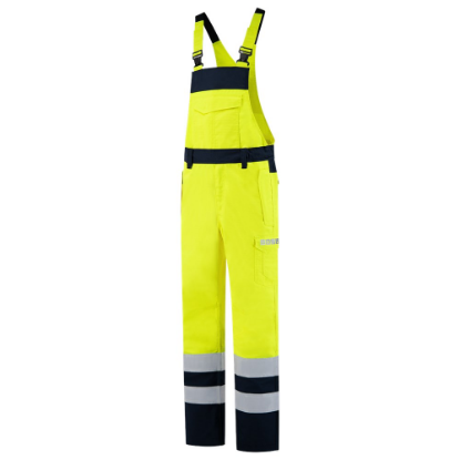 Afbeeldingen van TRICORP Amerikaanse overall Multinorm bi-colour 753011 fluor geel/inkt 56