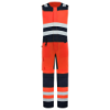 Afbeeldingen van TRICORP Bodybroek High Vis bi-colour 753007 fluor rood/inkt 66