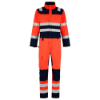 Afbeeldingen van TRICORP Overall High Vis bi-colour 753009 fluor rood/inkt 60