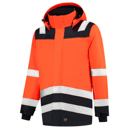 Afbeeldingen van TRICORP Parka High Vis bi-colour 403020 fluor oranje/inkt XS