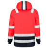 Afbeeldingen van TRICORP Parka High Vis bi-colour 403020 fluor rood/inkt 8XL