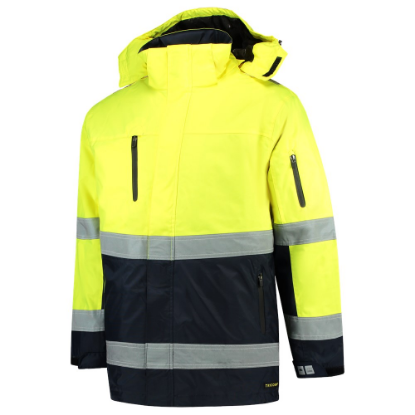 Afbeeldingen van TRICORP Parka ISO20471 bi-colour 403004 fluor geel/navy XL