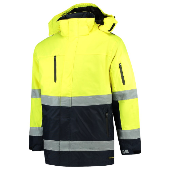 Afbeeldingen van TRICORP Parka ISO20471 bi-colour 403004 fluor geel/navy XS