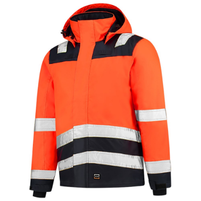 Afbeeldingen van TRICORP Parka Midi High Vis bi-colour 403023 fluor oranje/inkt L