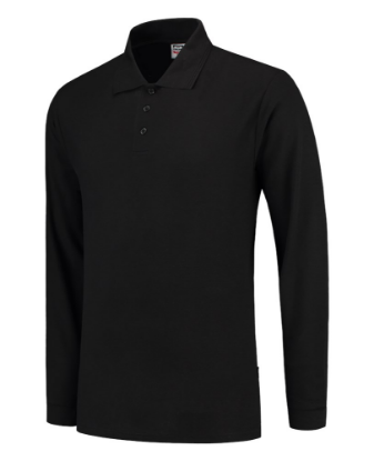 Afbeeldingen van TRICORP Poloshirt met lange mouwen 201009 zwart XL