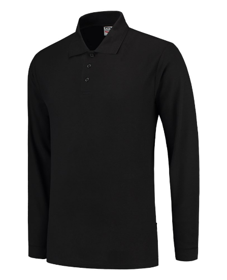 Afbeeldingen van TRICORP Poloshirt met lange mouwen 201009 zwart 5XL