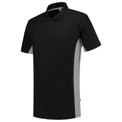 Afbeeldingen van TRICORP Poloshirt bi-colour 202004 zwart/grijs S