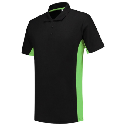 Afbeeldingen van TRICORP Poloshirt bi-colour 202004 zwart/limoen L