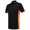 Afbeeldingen van TRICORP Poloshirt bi-colour 202004 zwart/oranje 7XL