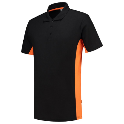 Afbeeldingen van TRICORP Poloshirt bi-colour 202004 zwart/oranje 6XL
