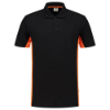 Afbeeldingen van TRICORP Poloshirt bi-colour 202004 zwart/oranje 7XL