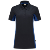 Afbeeldingen van TRICORP Poloshirt bi-colour dames 202003 navy/royal blauw M