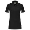 Afbeeldingen van TRICORP Poloshirt bi-colour dames 202003 zwart/grijs S