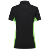 Afbeeldingen van TRICORP Poloshirt bi-colour dames 202003 zwart/limoen L