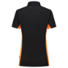 Afbeeldingen van TRICORP Poloshirt bi-colour dames 202003 zwart/oranje XL