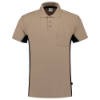 Afbeeldingen van TRICORP Poloshirt bi-colour met borstzak 202002 khaki/zwart 2XL