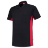 Afbeeldingen van TRICORP Poloshirt bi-colour met borstzak 202002 navy/rood XL