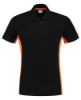 Afbeeldingen van TRICORP Poloshirt bi-colour met borstzak 202002 zwart/oranje M