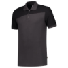 Afbeeldingen van TRICORP Poloshirt bi-colour Naden 202006 donkergrijs/zwart XS