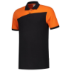 Afbeeldingen van TRICORP Poloshirt bi-colour Naden 202006 zwart/oranje M