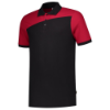 Afbeeldingen van TRICORP Poloshirt bi-colour Naden 202006 zwart/rood M