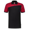 Afbeeldingen van TRICORP Poloshirt bi-colour Naden 202006 zwart/rood M